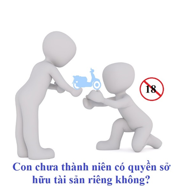 con chưa thành niên có quyền sở hữu tài sản riêng con chưa thành niên có quyền sở hữu tài sản riêng
