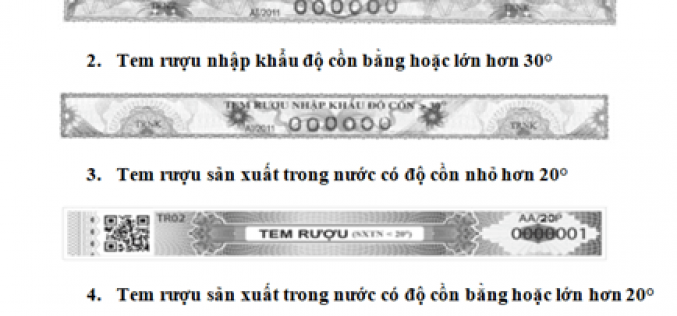 Quy định về phát hành và sử dụng tem rượu