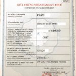 Thủ tục đăng ký mã số thuế cho công ty luật, VPLS, công chứng, thừa phát lại