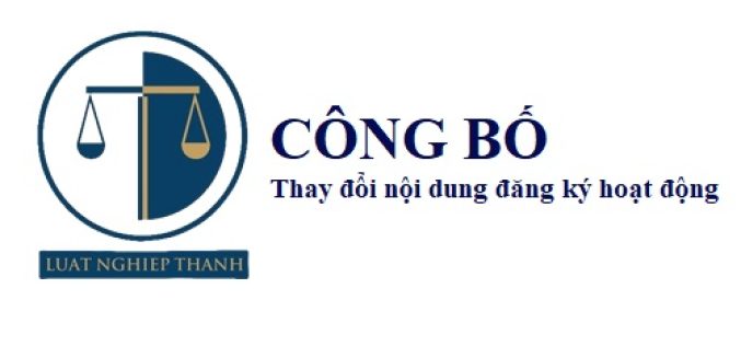 Công bố thay đổi nội dung đăng ký hoạt động