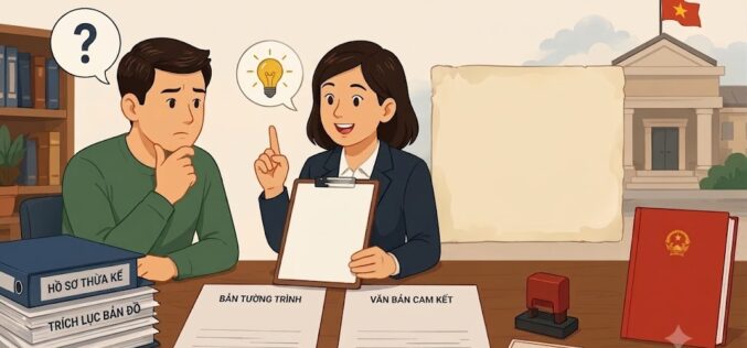 Sử dụng văn bản tường trình cam kết trong giải quyết hồ sơ nhà đất