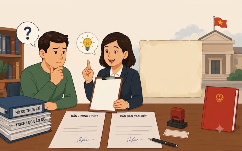 Sử dụng văn bản tường trình cam kết trong giải quyết hồ sơ nhà đất